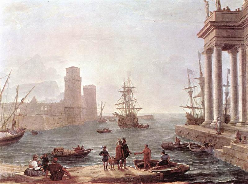 Claude Lorrain Port Scene with the Departure of Ulysses from the Land of the Feaci fdg